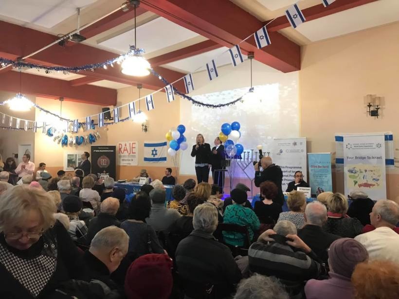 First day of Hanukkah in Brooklyn